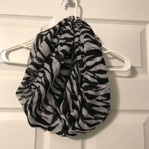 Zebra infinity scarf